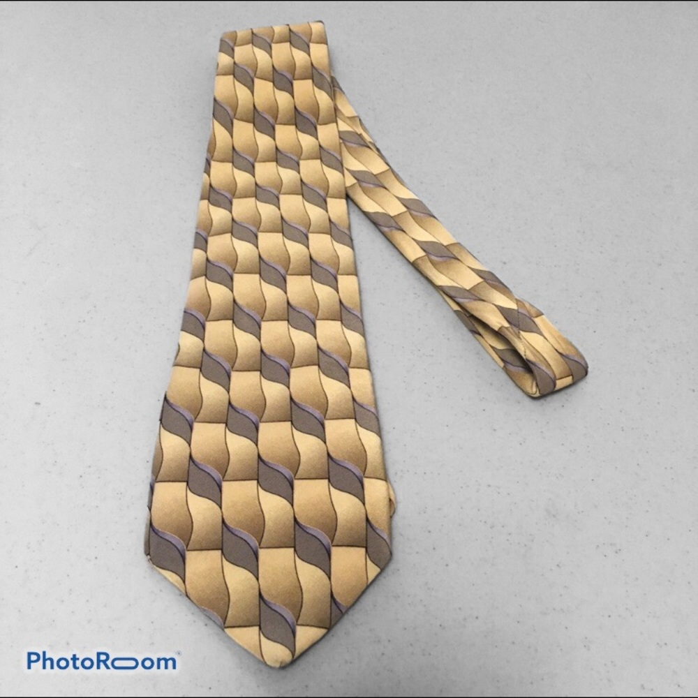 🌷 (3/$25) Croft & Borrow Yellow,blue & Black Tie.